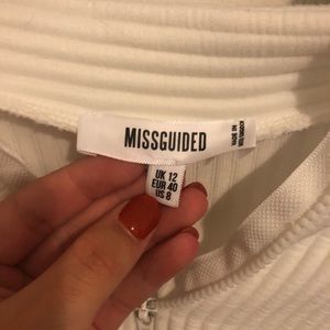 misguided cropped quarter zip